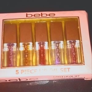 BNIB bebe brand Lip Oil Set X 5